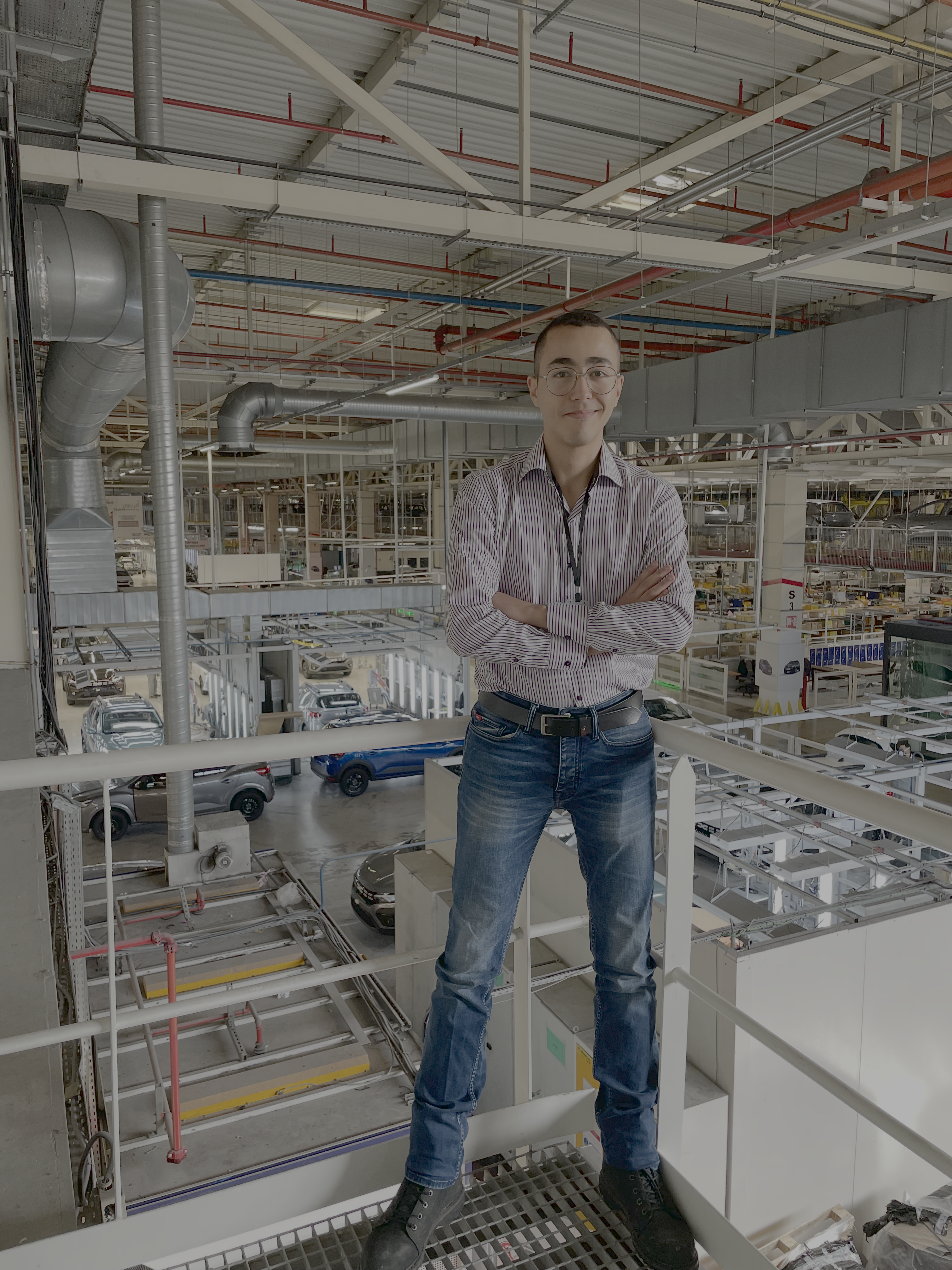 Mehdi at Renault Group Tanger factory floor